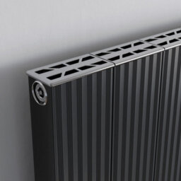 Agadon Madrid Aluminium Designer Radiator 1800 X 400 mm Anthracite - 3365 Btu - 10 Years Guarantee - thumbnail 2