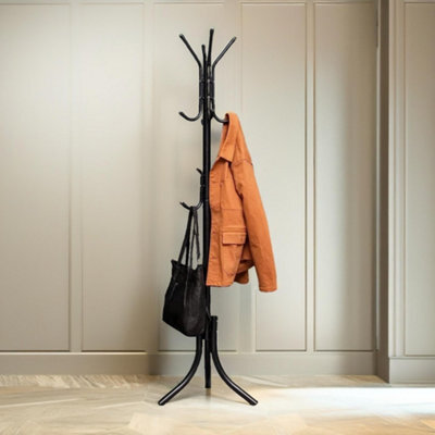 Pirlo Plush Metal Coat Stand With 12 Hooks - image 1