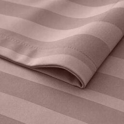 Moonlight Bedding Pillow Covers Set Of 10 - Satin Stripe Pattern Microfiber Pillowcases Envelope Closure Bed Pillow Cover(Peach) - thumbnail 5