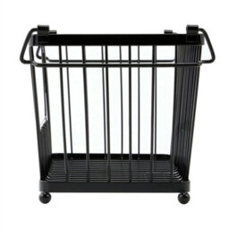 3 X Black Stackable Metal Wire Storage Basket Food Vegetable Kitchen Shelves - thumbnail 4