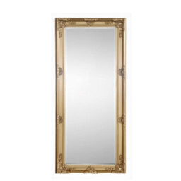 Julian Bowen Palais Gold Lean-To Mirror, Wood Frame, Rectangular, Full Length, Freestanding, 170 X 70 X 6Cm - thumbnail 4