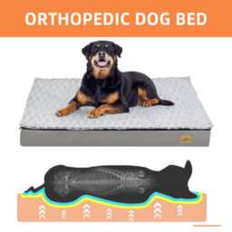 Bingopaw 110X85X10Cm Xl Memory Foam Platform Dog Bed Orthopedic Pet Bed Mattress Kennel Crate Pad - thumbnail 4