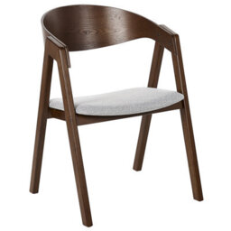 Beliani Set Of 2 Dining Chairs Yuba Wood Light Grey - thumbnail 6
