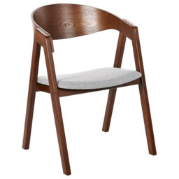 Beliani Set Of 2 Dining Chairs Yuba Wood Light Grey - thumbnail 4