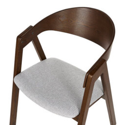 Beliani Set Of 2 Dining Chairs Yuba Wood Light Grey - thumbnail 8