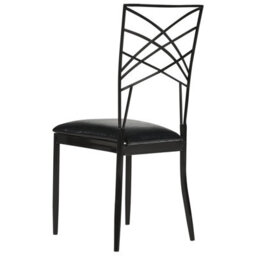 Beliani Set Of 2 Dining Chairs Girard Metal Black - thumbnail 6