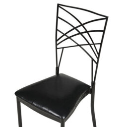 Beliani Set Of 2 Dining Chairs Girard Metal Black - thumbnail 7