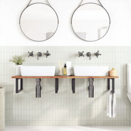 Berkfield Bathroom Vanity Top Oil Finished 140X50X2 Cm Solid Wood Acacia - thumbnail 2