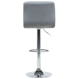 Beliani Set Of 2 Bar Chairs Marion Swivel Light Grey - thumbnail 7
