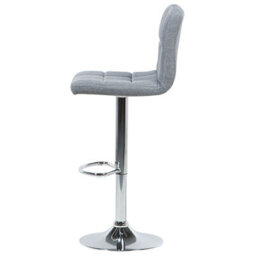 Beliani Set Of 2 Bar Chairs Marion Swivel Light Grey - thumbnail 6