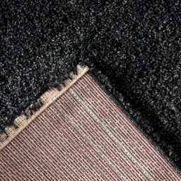 "Bravich Charcoal Thick Shaggy Rug - California - 60X110Cm (2'x3'7"")" - thumbnail 6