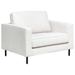 Beliani Armchair Savalen Fabric Off-White