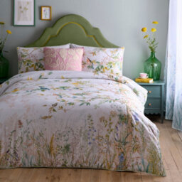 Appletree Arianna 100% Cotton Natural Country Garden Print Duvet Cover Set - thumbnail 5