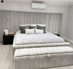 Stratus Interiors Tall Chateaux Paneled Floor To Ceiling Headboard Bed Frame - Add Professional Assembly & Delivery- Super King - No Storage Type - thumbnail 9