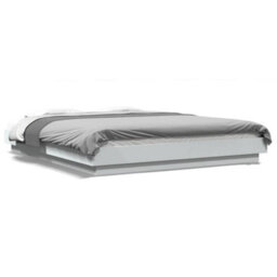 Berkfield Bed Frame With Led Lights Without Mattress White 160X200Cm - thumbnail 2