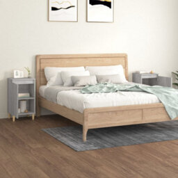 Berkfield Classic Bedside Cabinets 2 Pcs Grey Sonoma 40X35X70 Cm Engineered Wood - thumbnail 3