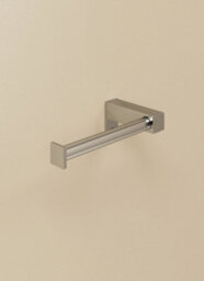 Cosmic Toilet Roll Holder, Silver Gloss, Wall-Mounted, 8 Cm. Collection Metric - thumbnail 1
