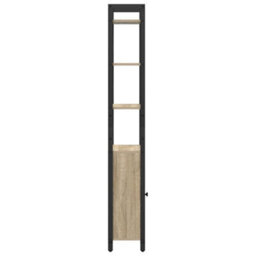 Walplus Book Cabinet Sonoma Oak 40 X 24 X 161 Cm Engineered Wood - thumbnail 9