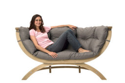 Amazonas Globo Siena Due Garden Sofa Taupe - thumbnail 3
