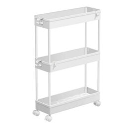 4 Tier Salon Beauty Trolley Kitchen Bathroom Storage Stand Basket Fruit Rack - thumbnail 3