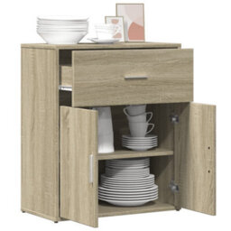 Berkfield Sideboard Sonoma Oak 60X31X70 Cm Engineered Wood - thumbnail 4