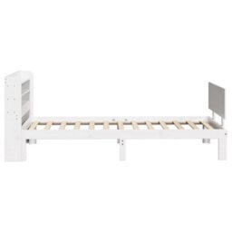 Walplus Bed Frame With Headboard Without Mattress White 90X200 Cm - thumbnail 5