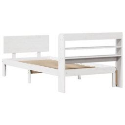 Walplus Bed Frame With Headboard Without Mattress White 90X200 Cm - thumbnail 6