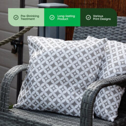 Gardenwize Pack Of 2 Diamond Design Cushion Covers 45 X 45Cm Indoor Outdoor - thumbnail 4