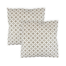 Gardenwize Pack Of 2 Diamond Design Cushion Covers 45 X 45Cm Indoor Outdoor - thumbnail 1