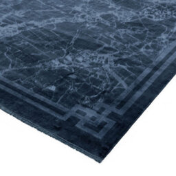 Blue Border Luxurious Modern Abstract Bordered Easy To Clean Living Room And Bedroom Rug-200Cm X 290Cm - thumbnail 2