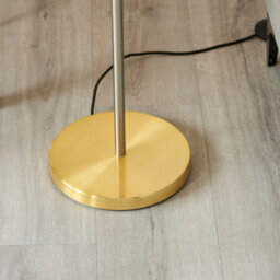 Anson Lighting Loopa Satin Brushed Gold And Brushed Copper Contemporary Style 1 Light Floor Light - thumbnail 8