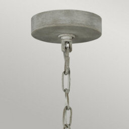 Luminosa Lighting Elstead Feiss Maryville 6 Light Chandelier Washed Grey - thumbnail 2