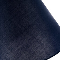 Happy Homewares 10 Inch Navy Blue Cotton Coolie Lampshade For Table Lamp Or Pendant - thumbnail 4