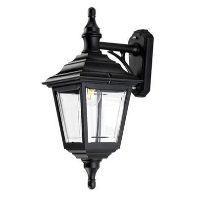 Elstead Kerry 1 Light Outdoor Coastal Wall Lantern Light Black Ip44, E27 - image 1