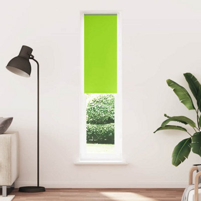 Berkfield Durable Roller Blind Blackout Leaves Green 40X230 Cm Fabric Width 35.7 Cm Polyester - image 1