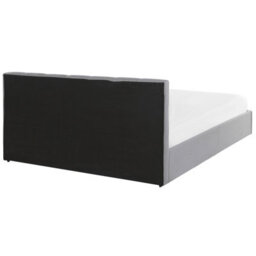 Beliani Ottoman Bed Fabric Dreux 180 X 200 Cm (Eu Super King) Light Grey - thumbnail 8