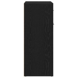 Berkfield Black Oak Sideboard 60X30X75 Cm Made Of Engineered Wood - thumbnail 8