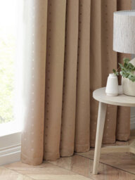 Luxury Living Adiso Pencil Pleat Taped Top Curtains Latte - thumbnail 4