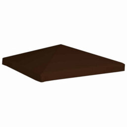 Vidaxl Gazebo Top Cover 310 G/m² 3X3 M Brown - thumbnail 2
