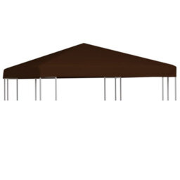 Vidaxl Gazebo Top Cover 310 G/m² 3X3 M Brown - thumbnail 1