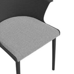 4Pcs/set Dining Chairs Set Plastic Seat Padded Seat Home Dining Room Restaurants - thumbnail 3