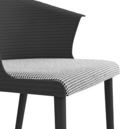 4Pcs/set Dining Chairs Set Plastic Seat Padded Seat Home Dining Room Restaurants - thumbnail 4