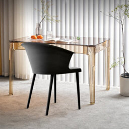 4Pcs/set Dining Chairs Set Plastic Seat Padded Seat Home Dining Room Restaurants - thumbnail 6