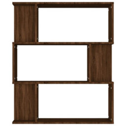 Berkfield Book Cabinet/room Divider Brown Oak 80X24X96 Cm Engineered Wood - thumbnail 5