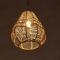 Komore Rattan Boho Pendant Light Household Hanging Lighting Fixture,e27 - thumbnail 5