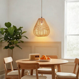 Komore Rattan Boho Pendant Light Household Hanging Lighting Fixture,e27 - thumbnail 3