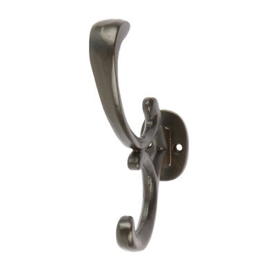 Hammer and Tongs Hammer & Tongs Ornamental Hat & Coat Hook - W30mm X H130mm - Black - image 1