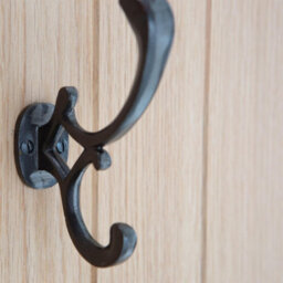Hammer and Tongs Hammer & Tongs Ornamental Hat & Coat Hook - W30mm X H130mm - Black - thumbnail 6