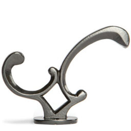 Hammer and Tongs Hammer & Tongs Ornamental Hat & Coat Hook - W30mm X H130mm - Black - thumbnail 2