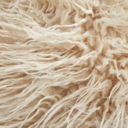 Wyld And Coco Light Beige Faux Fur Pouffe 70 X 70 Cm With Removable Cover - thumbnail 6